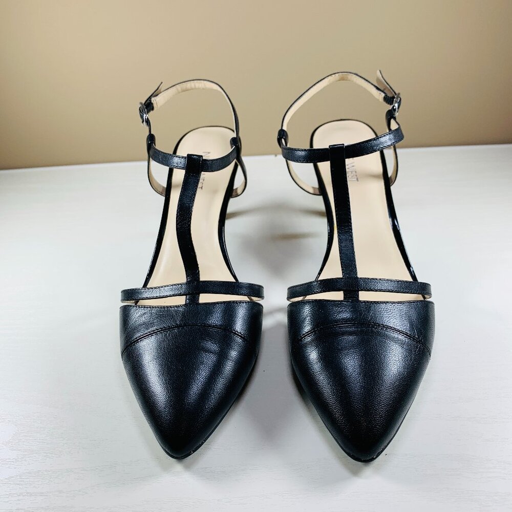 NWT Nine West T-Strap Black Heels - Size 9.5M